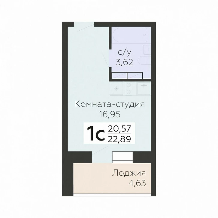 Помещение 0000033059 (Nova парк; Орловская обл, г.Орел, ул. Панчука, 85) планировка