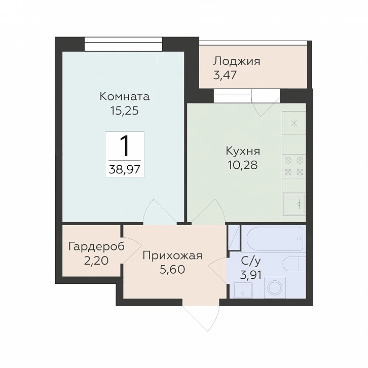 Помещение 0000042123 (Романовский; г. Воронеж, ул. Чапаева, 68а) планировка