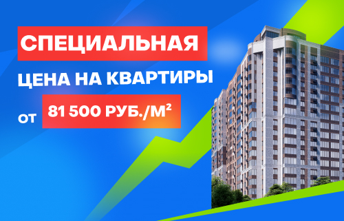 Специальная цена на квартиры от 81 500 руб./м²