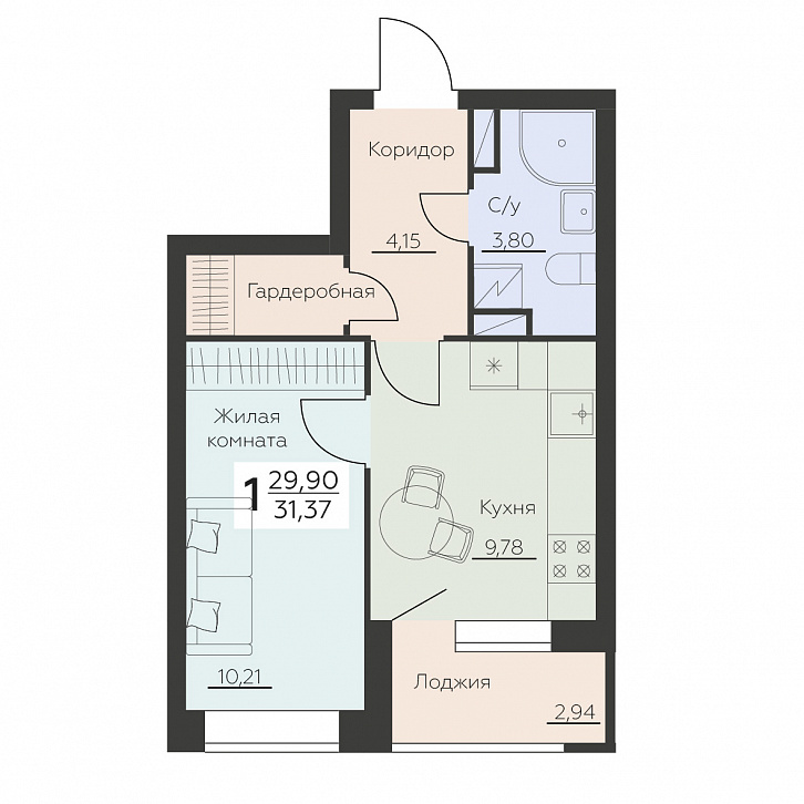 Помещение 0000034761 (Заря) планировка