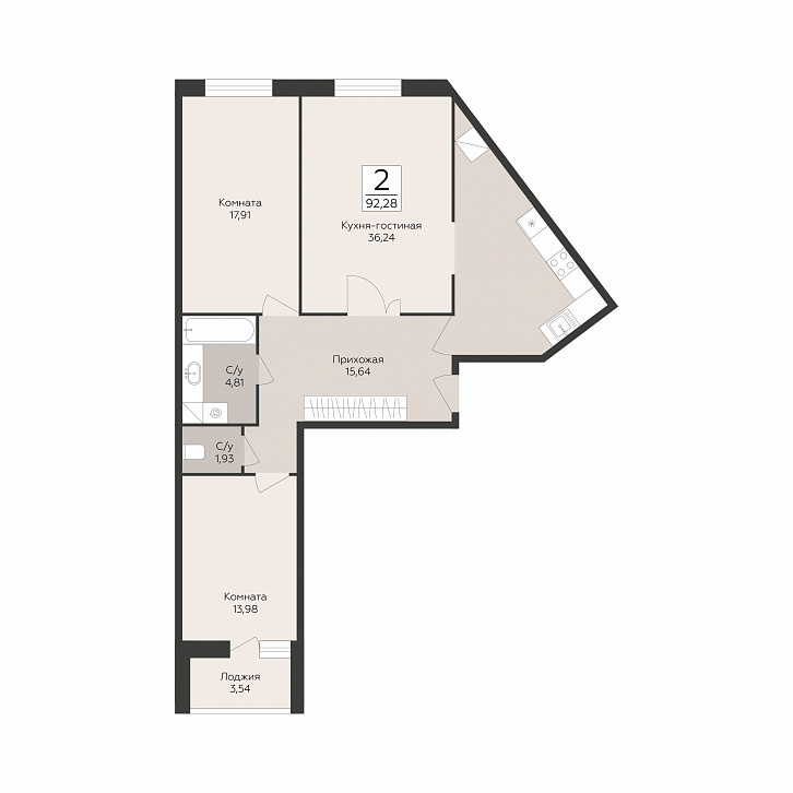 Помещение 0000051762 (Пахра Сити; МО,г. Подольск, б р Красногвардейский, д. 33А, 33Б) планировка