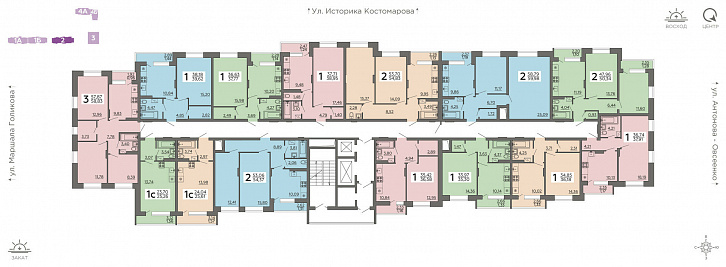 Помещение 0000018378 (Галактика 2|3; г. Воронеж, ул. Независимости, 78, 78б) план этажа