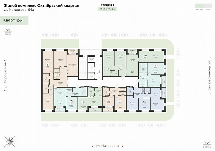 Помещение 0000041967 (Октябрьский квартал; ул. Матросова, 64а) план этажа