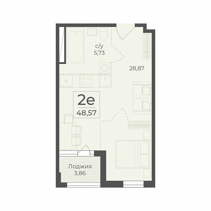 Помещение 0000036357 (Botanica; ) планировка