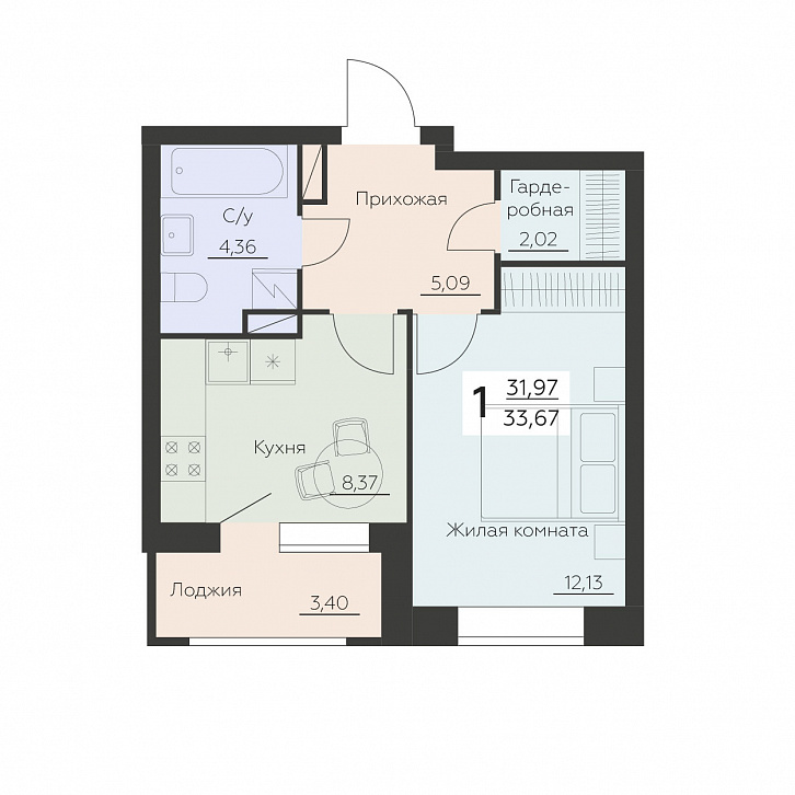 Помещение 0000035494 (Заря) планировка