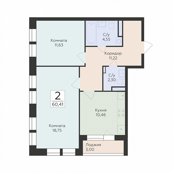 Помещение 0000043099 (Октябрьский квартал; ул. Матросова, 64а) планировка