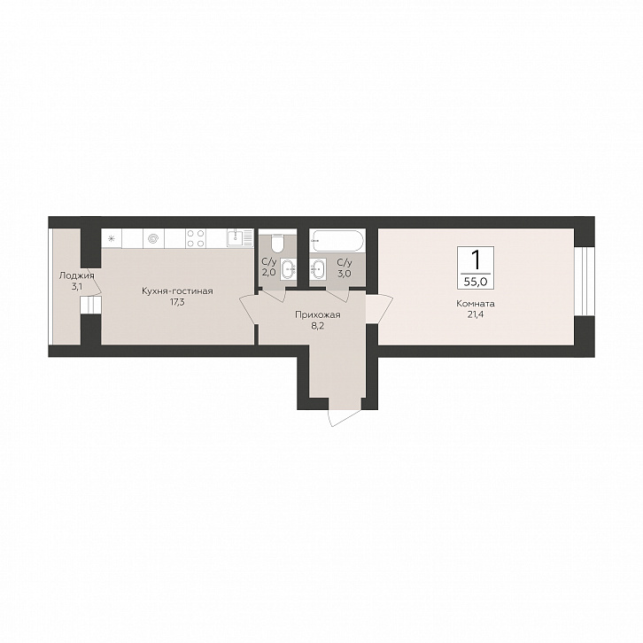 Помещение 0000051272 (Тургенев; Воронежская область, г. Павловск, микрорайон Северный, д. 5) планировка