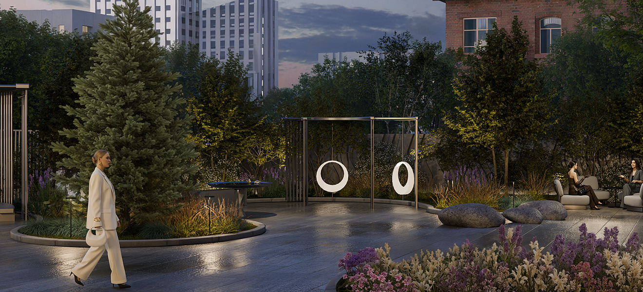 Приватный двор-сад