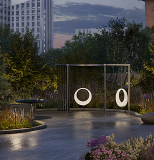 Приватный двор-сад