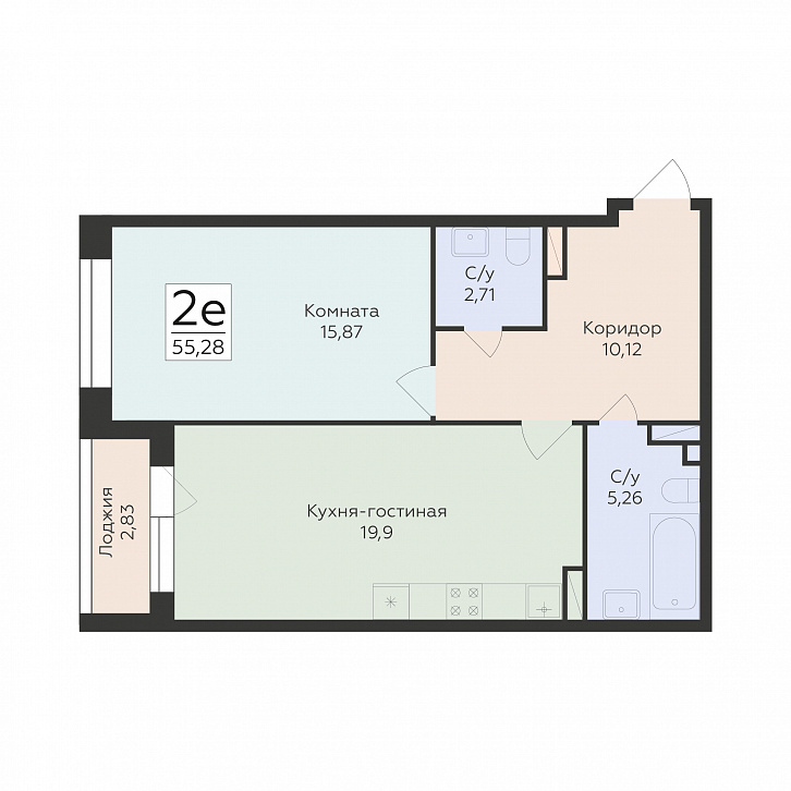 Помещение 0000043171 (Октябрьский квартал; ул. Матросова, 64а) планировка