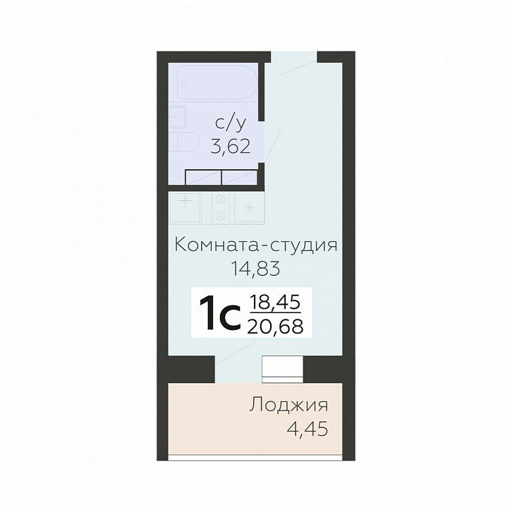Помещение 0000033066 (Nova парк; Орловская обл, г.Орел, ул. Панчука, 85) планировка