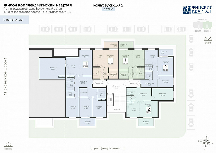 Помещение 0000037960 (Финский квартал; ) план этажа