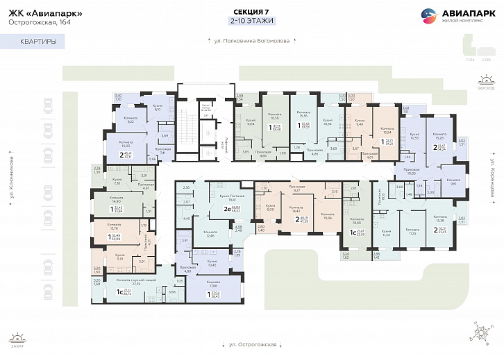 Помещение 0000047851 (Авиапарк; г. Воронеж, ул. Острогожская, 164) план этажа