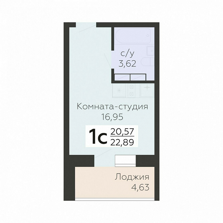 Помещение 0000033123 (Nova парк; Орловская обл, г.Орел, ул. Панчука, 85) планировка