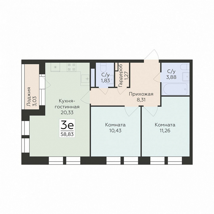 Помещение 0000042951 (Октябрьский квартал; ул. Матросова, 64а) планировка