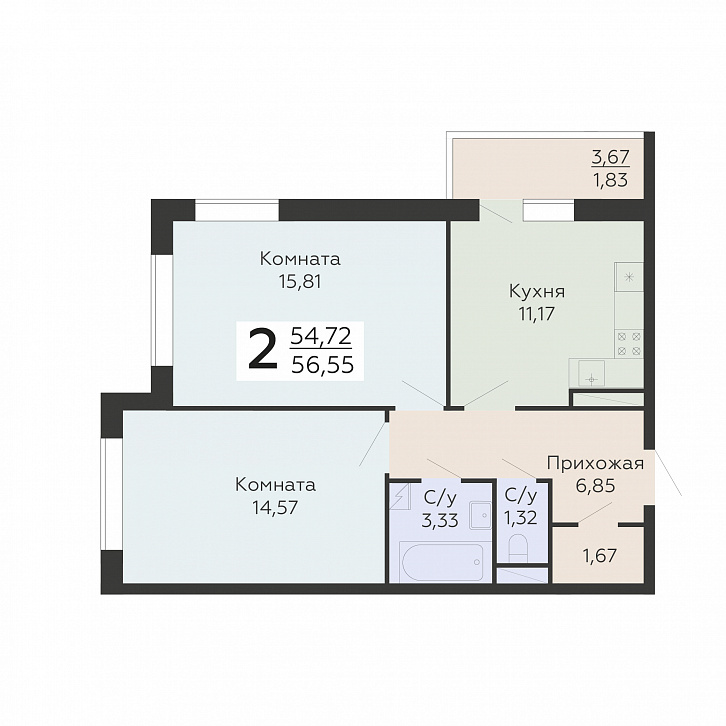 Помещение 0000028773 (Никитинские сады) планировка