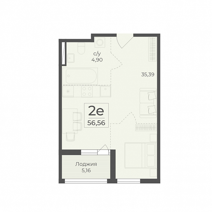 Помещение 0000036738 (Botanica; ) планировка