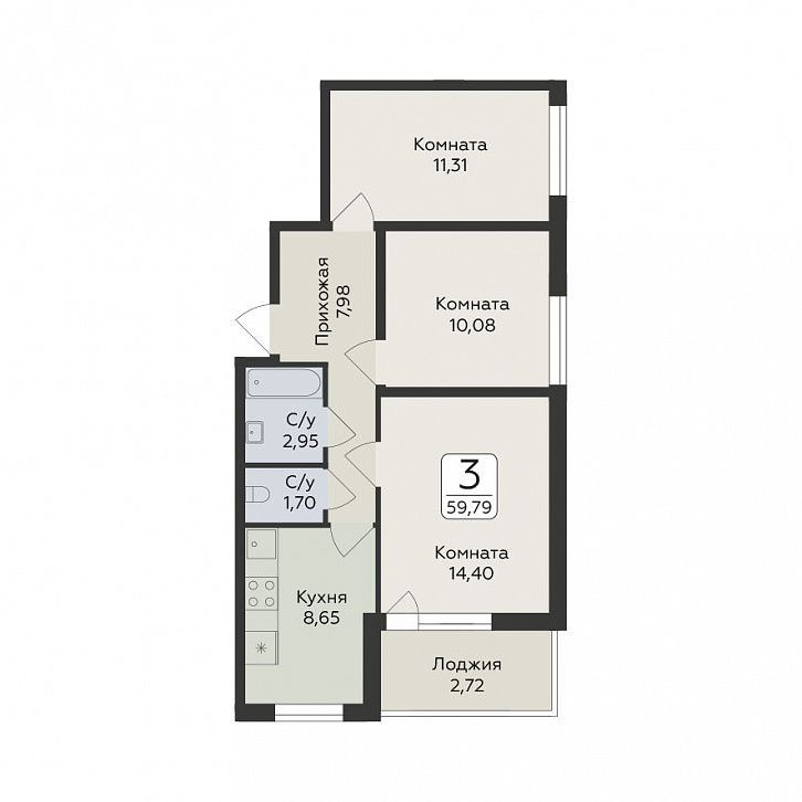 Помещение 0000038285 (Панорама юкки; ) планировка