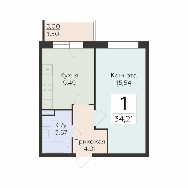 Помещение 0000039842 (Домино; ) планировка