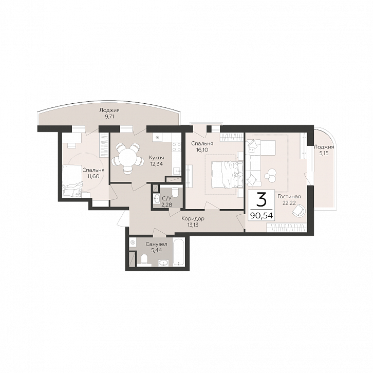 Помещение 0000050901 (Скай) планировка