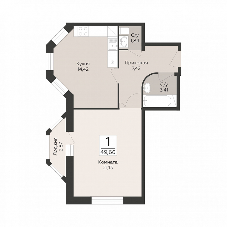 Помещение 0000051825 (Пахра Сити; МО,г. Подольск, б р Красногвардейский, д. 33А, 33Б) планировка