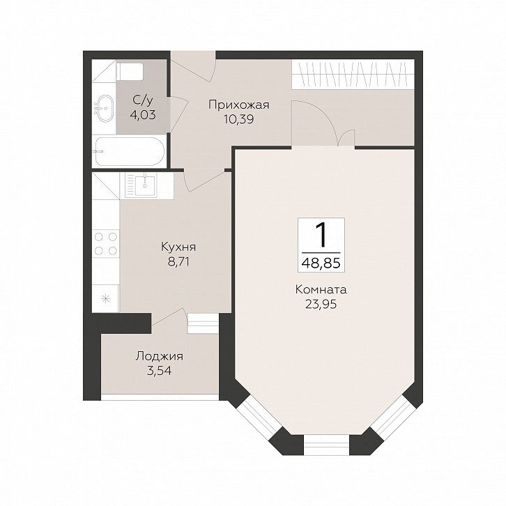 Помещение 0000051863 (Пахра Сити; МО,г. Подольск, б р Красногвардейский, д. 33А, 33Б) планировка