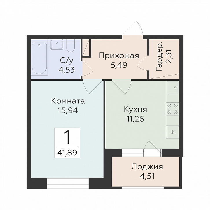 Помещение 0000048599 (Суворов-сити 2; ) планировка