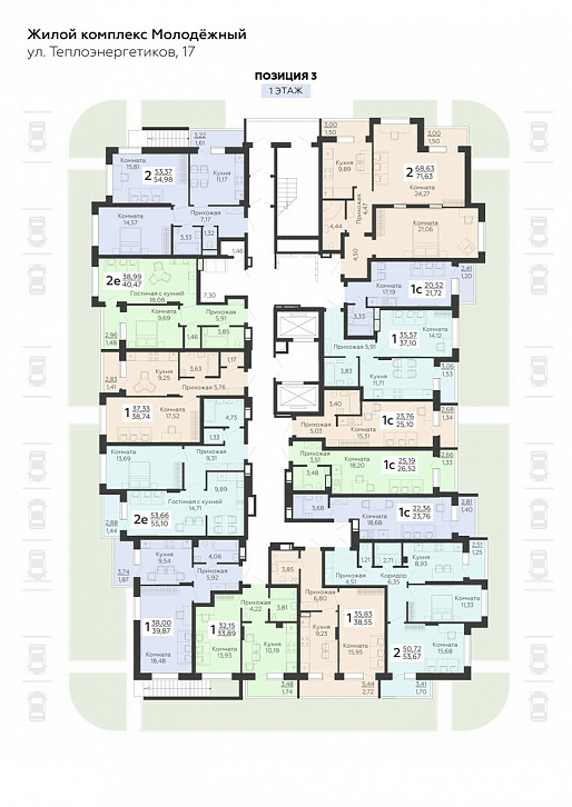 Помещение 0000021284 (Молодежный; ) план этажа