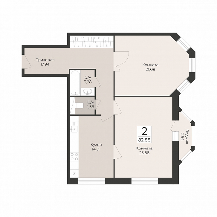 Помещение 0000051308 (Пахра Сити; МО,г. Подольск, б р Красногвардейский, д. 33А, 33Б) планировка