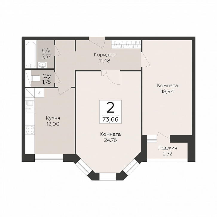 Помещение 0000051492 (Пахра Сити; МО,г. Подольск, б р Красногвардейский, д. 33А, 33Б) планировка