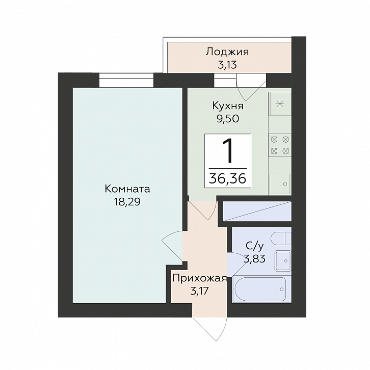 Помещение 0000047544 (Юность) планировка