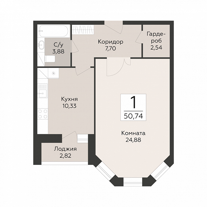 Помещение 0000051708 (Пахра Сити; МО,г. Подольск, б р Красногвардейский, д. 33А, 33Б) планировка