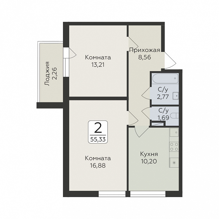 Помещение 0000038098 (Панорама юкки; ) планировка