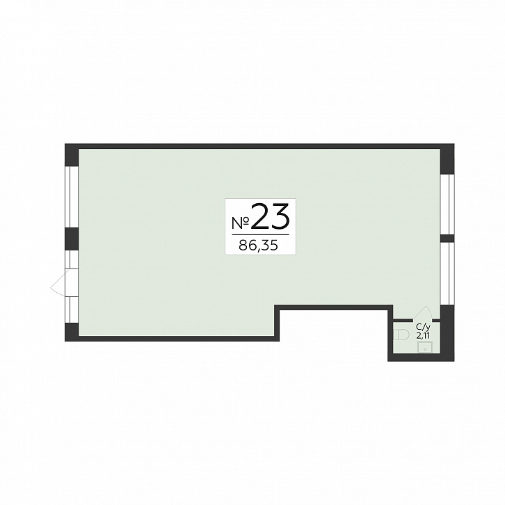 Помещение 0000048339 (Суворов-сити 2; ) планировка