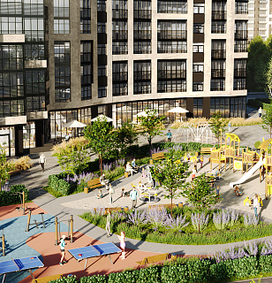 Двор с собственным фонтаном