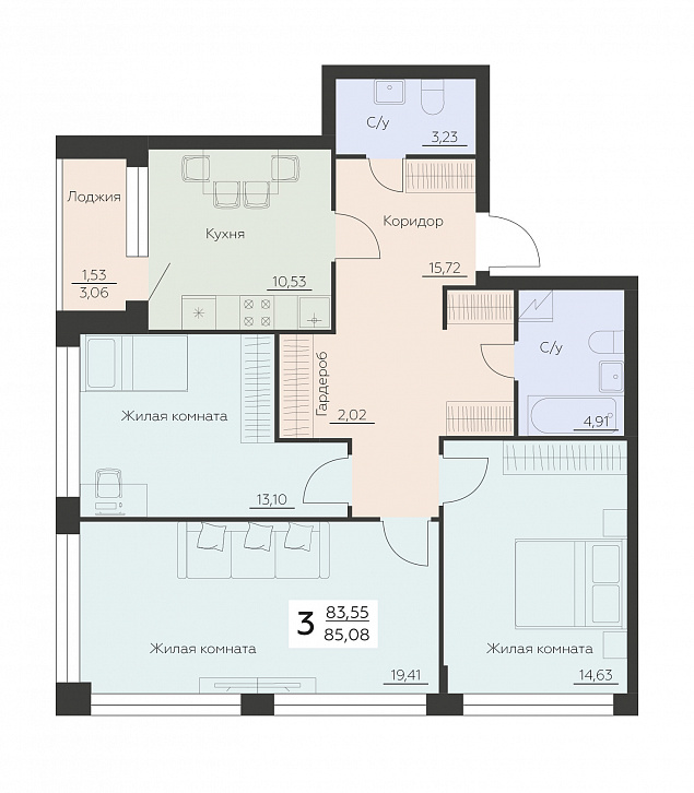 Помещение 0000035003 (Заря) планировка