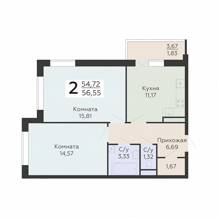 Помещение 0000028475 (Никитинские сады) планировка