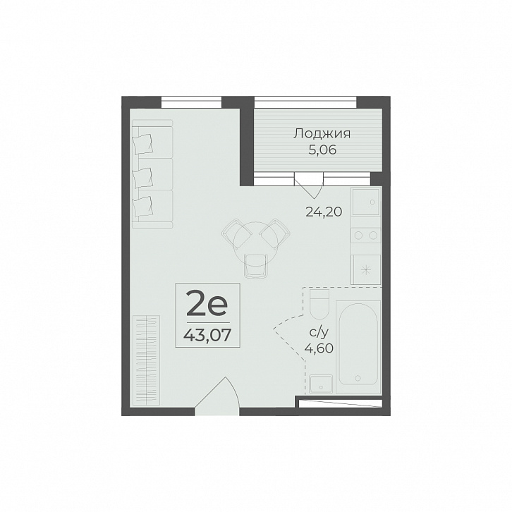 Помещение 0000036268 (Botanica; ) планировка