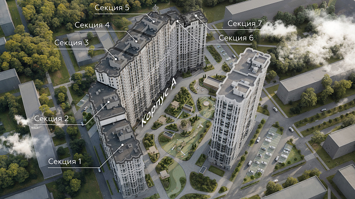 Помещение 0000051572 (Пахра Сити; МО,г. Подольск, б р Красногвардейский, д. 33А, 33Б) план секци