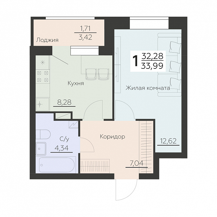 Помещение 0000034207 (Заря; Воронеж, Ленинградская 29Б) планировка