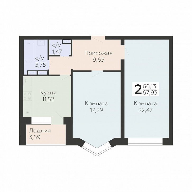 Помещение 0000032858 (Nova парк; ) планировка