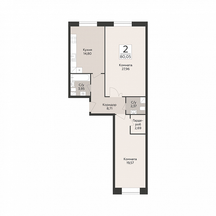 Помещение 0000051571 (Пахра Сити; Московская обл., г. Подольск, б-р Красногвардейский, 33А, 33Б) планировка