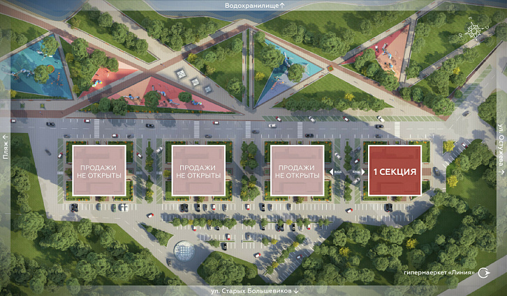 Помещение 0000023828 (Маяковский; Воронежская область, г. Воронеж, ул. Гаршина, 25.) план секци