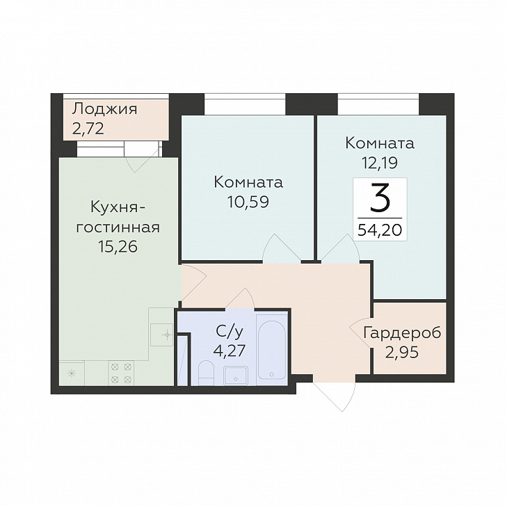 Помещение 0000043304 (Октябрьский квартал; ул. Матросова, 64а) планировка