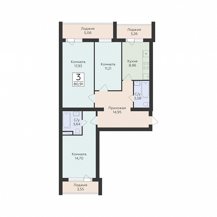 Помещение 0000047322 (Юность; ) планировка