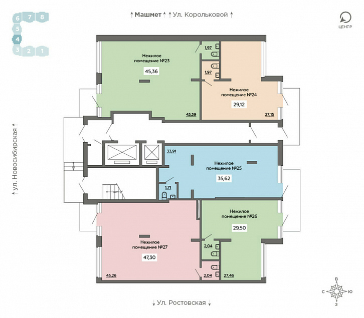 Помещение 0000015573 (Авиатор 2; ) план этажа