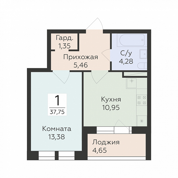 Помещение 0000045587 (Октябрьский квартал; ул. Матросова, 64а) планировка