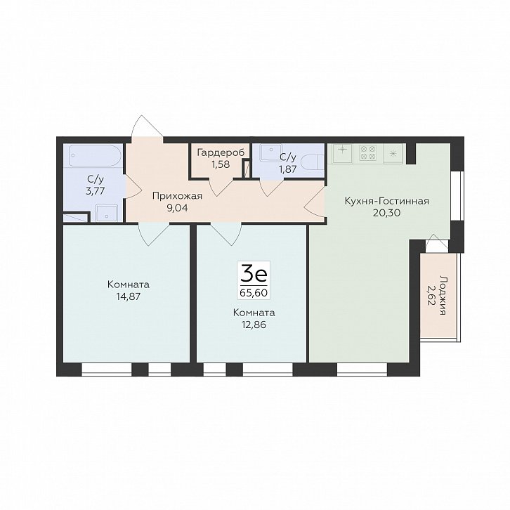 Помещение 0000026942 (Квартал 45; г. Воронеж, улица 45 й Стрелковой дивизии, 113, 115, 117, 119) планировка