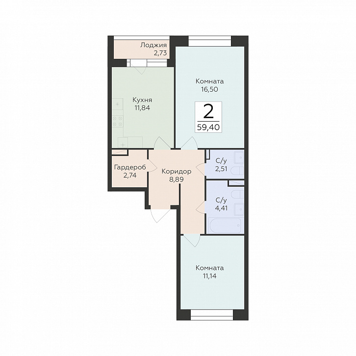 Помещение 0000043230 (Октябрьский квартал; ул. Матросова, 64а) планировка