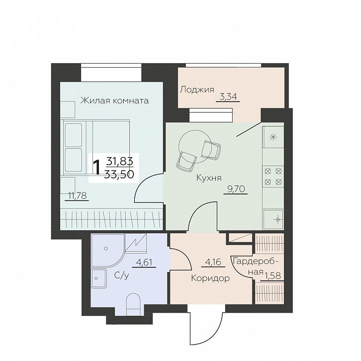 Помещение 0000034791 (Заря) планировка